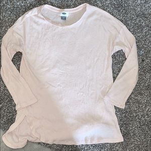 Pale pink ribbed sweater:)